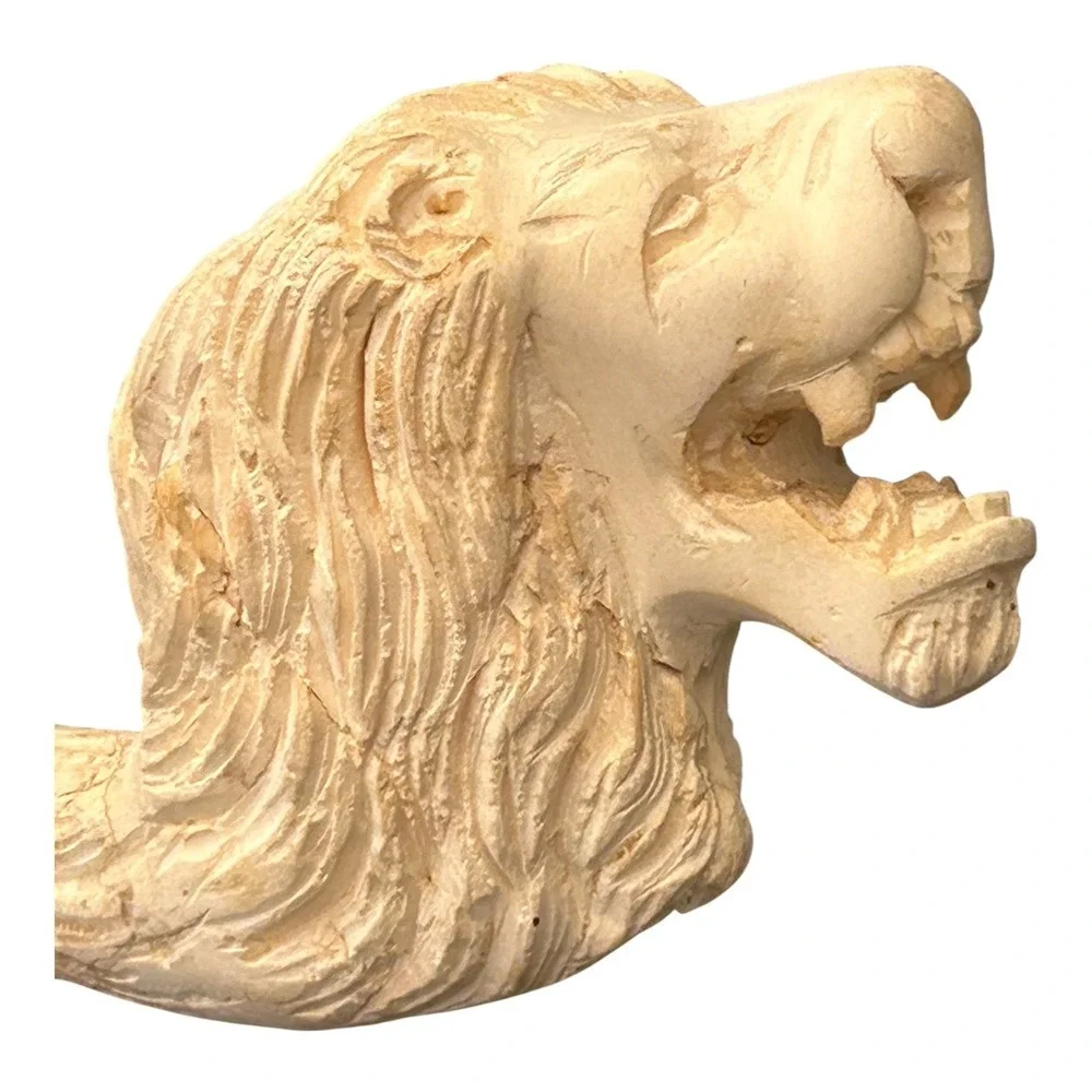 VTG Hand Carved Meerschaum Lion‎ Smoking Pipe